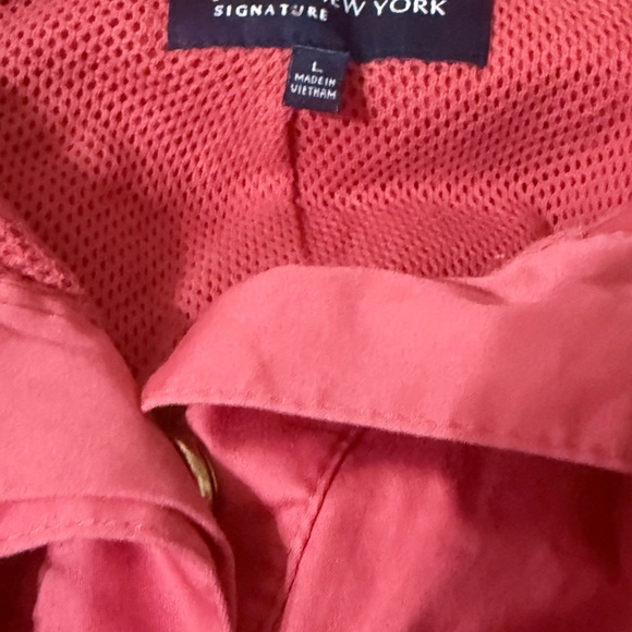 Jones New York Orange Utility Jacket with Gold Details - Picture 4 of 5